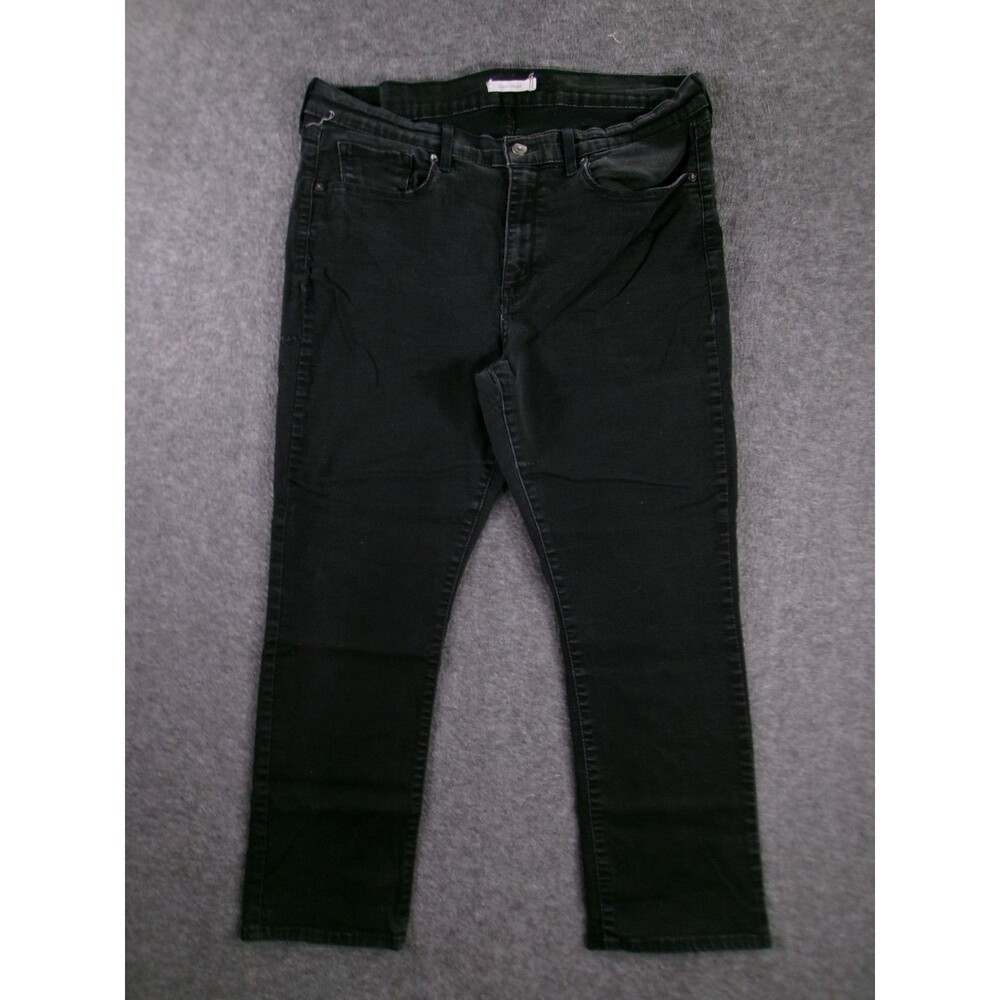 Levis Jeans Women 16 Black Straight Leg Classic Fit Dark Wash Casual 33X28